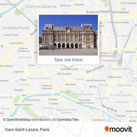 Gare Saint-Lazare map