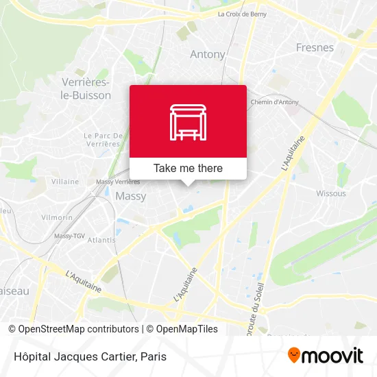 Hôpital Jacques Cartier map