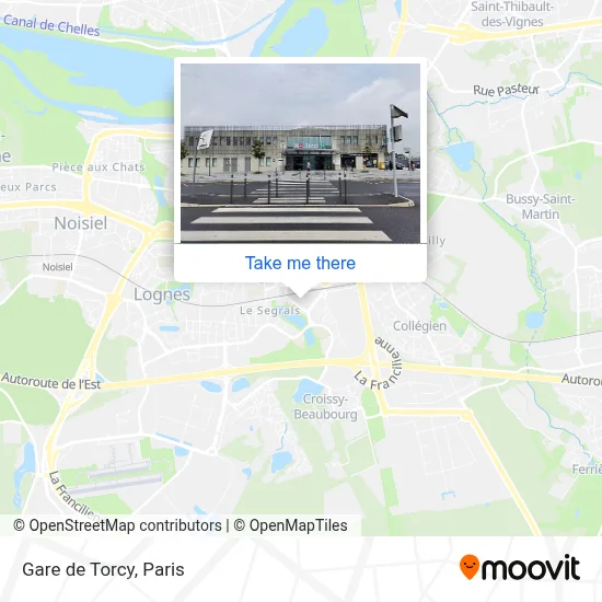 Gare de Torcy map