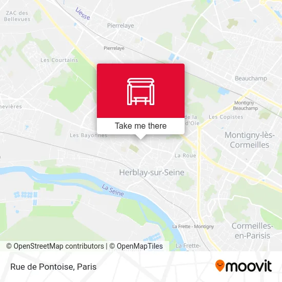 Mapa Rue de Pontoise