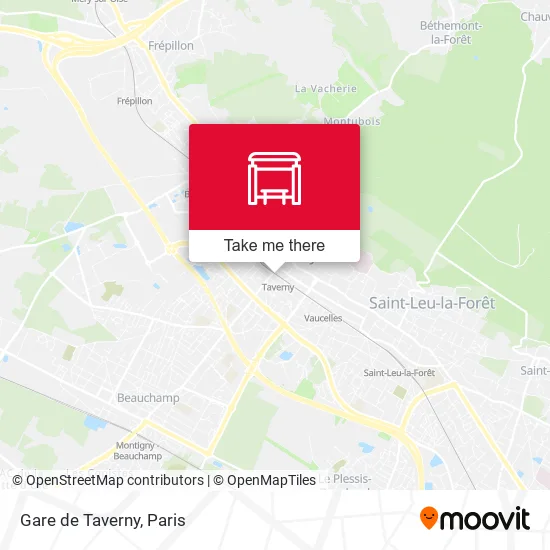 Gare de Taverny map