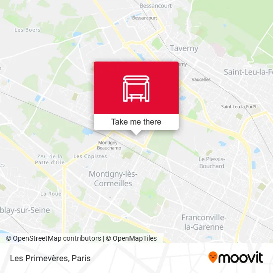 Les Primevères map