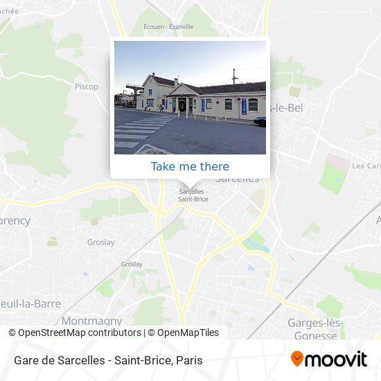 Gare de Sarcelles - Saint-Brice map