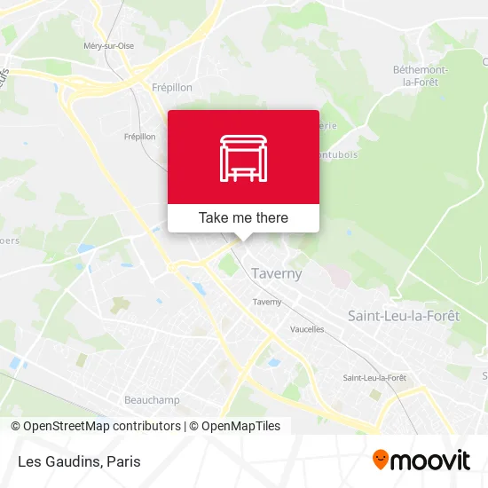 Les Gaudins map