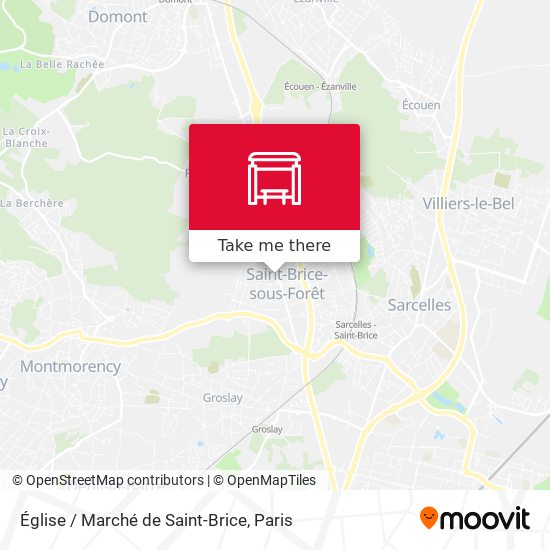 Mapa Église / Marché de Saint-Brice