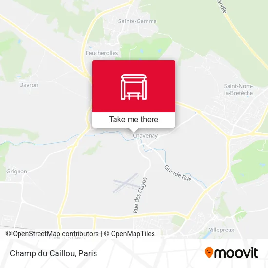 Champ du Caillou map
