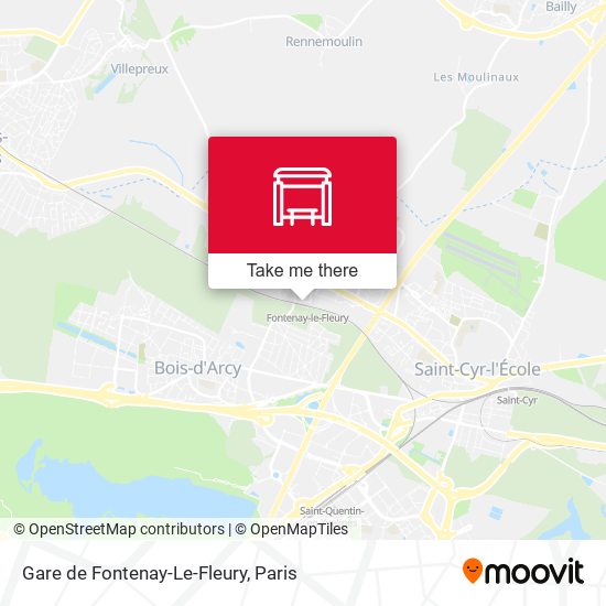 Gare de Fontenay-Le-Fleury map