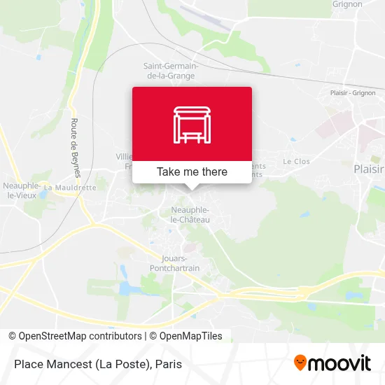 Place Mancest (La Poste) map