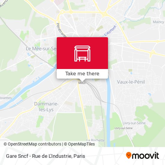 Mapa Gare Sncf - Rue de L'Industrie