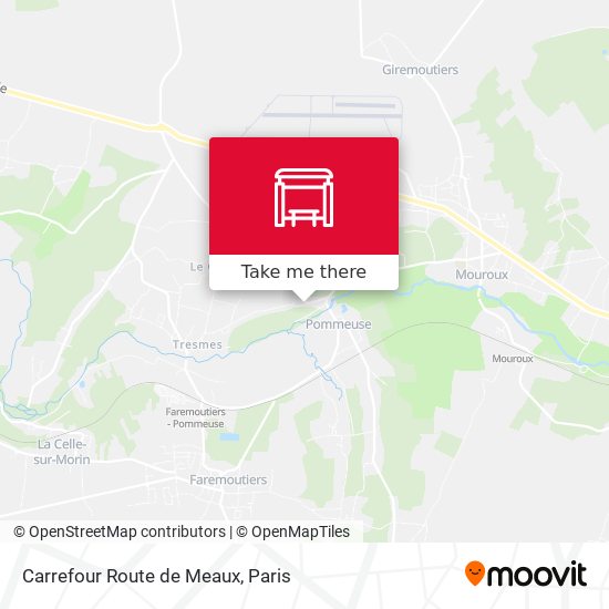 Mapa Carrefour Route de Meaux