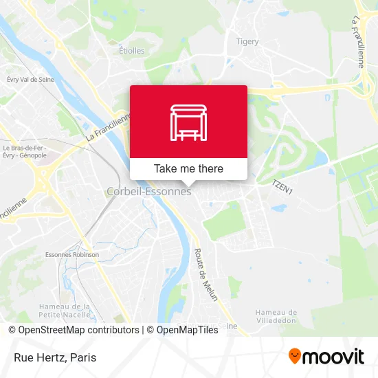Mapa Rue Hertz