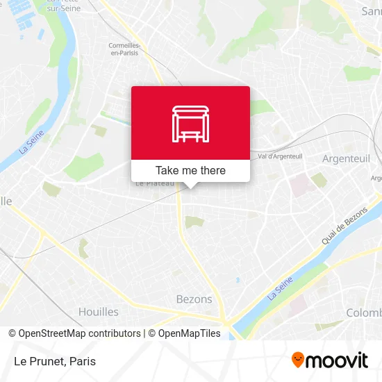 Le Prunet map