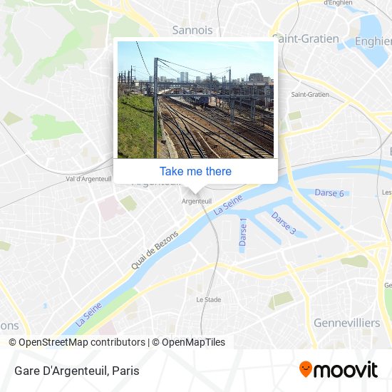 Mapa Gare D'Argenteuil