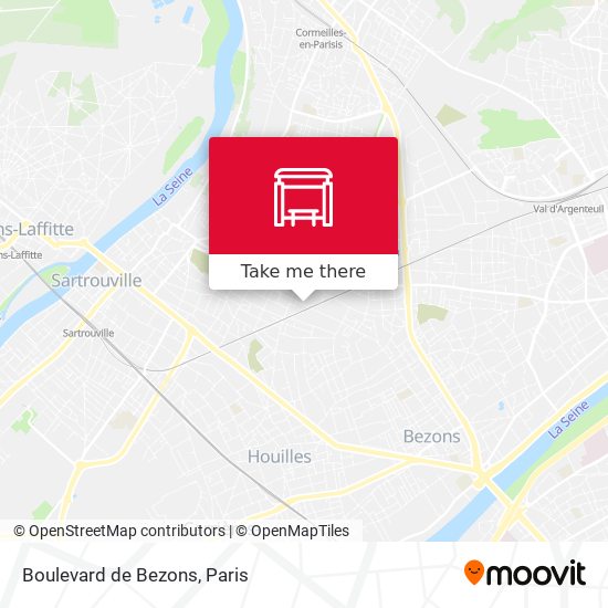 Boulevard de Bezons map