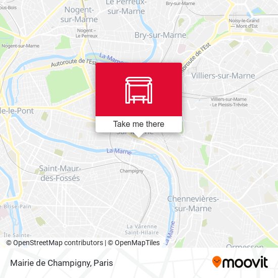 Mapa Mairie de Champigny