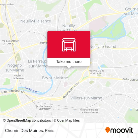 Chemin Des Moines map