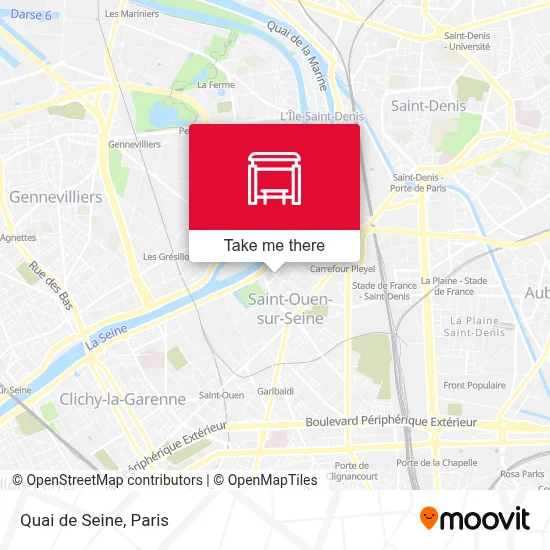 Quai de Seine map