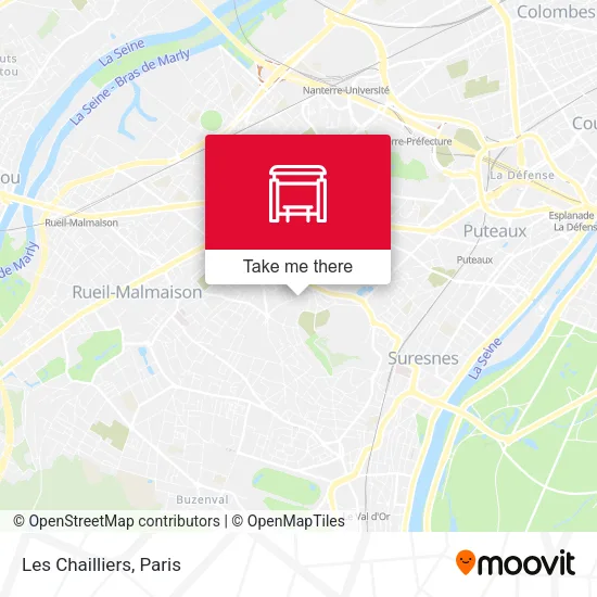Les Chailliers map
