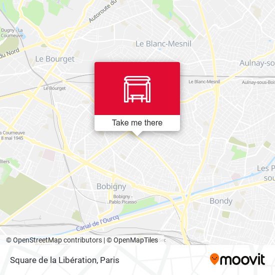 Mapa Square de la Libération