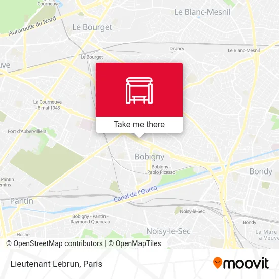 Lieutenant Lebrun map