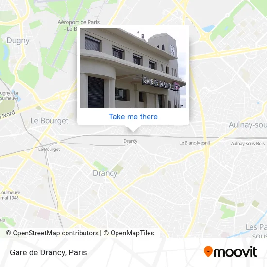 Gare de Drancy map