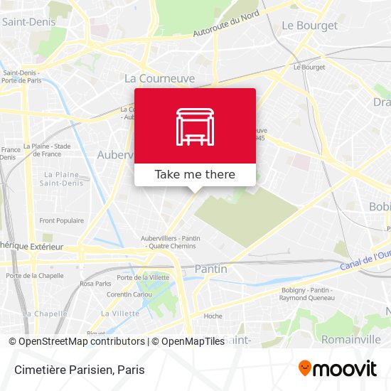 Mapa Cimetière Parisien