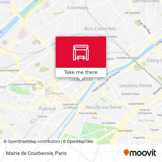 Mapa Mairie de Courbevoie