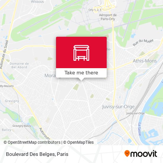 Mapa Boulevard Des Belges