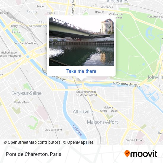 Mapa Pont de Charenton