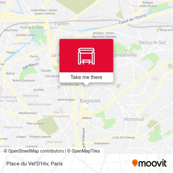 Place du Vel'D'Hiv map