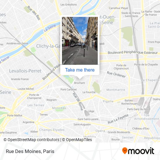 Rue Des Moines map