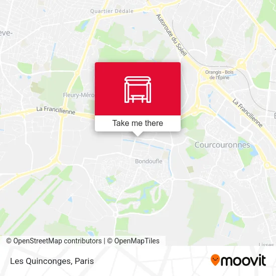 Les Quinconges map