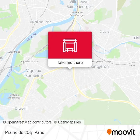 Prairie de L'Oly map