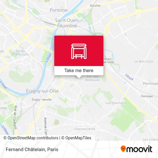 Mapa Fernand Châtelain