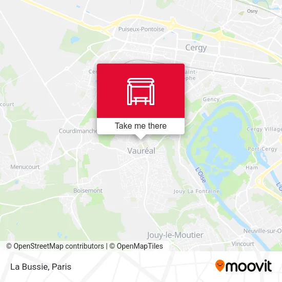 La Bussie map
