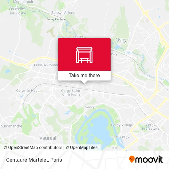 Centaure Martelet map