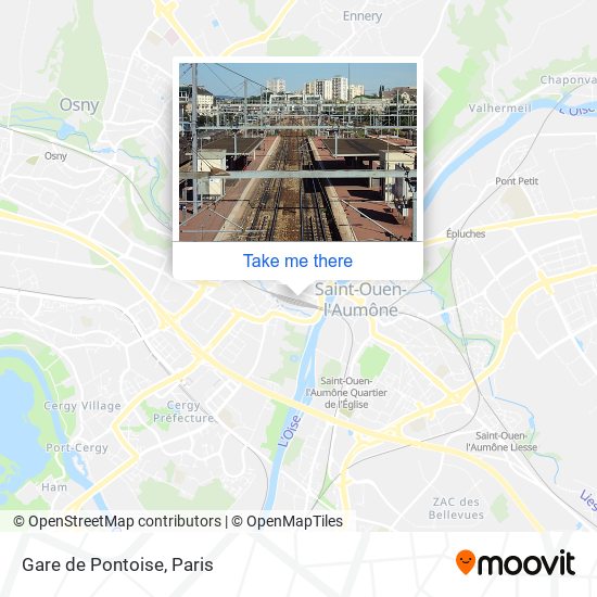 Gare de Pontoise map