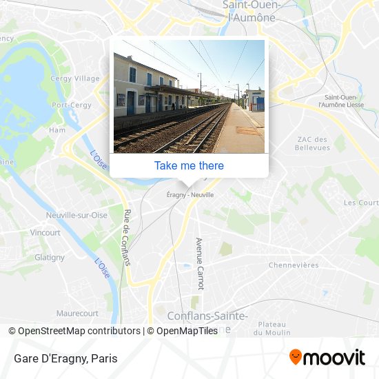 Gare D'Eragny map