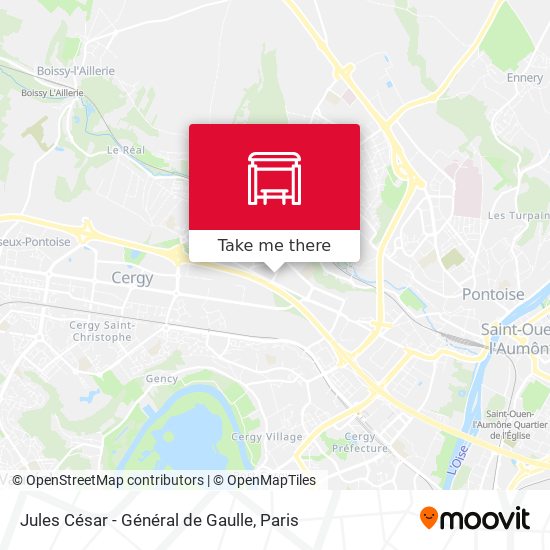 Jules César - Général de Gaulle map