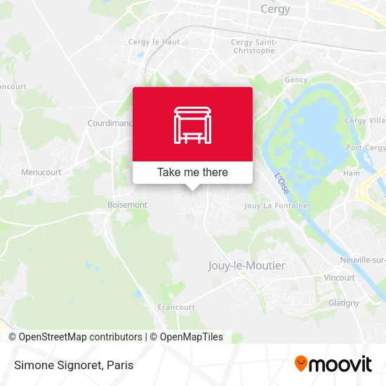 Simone Signoret map