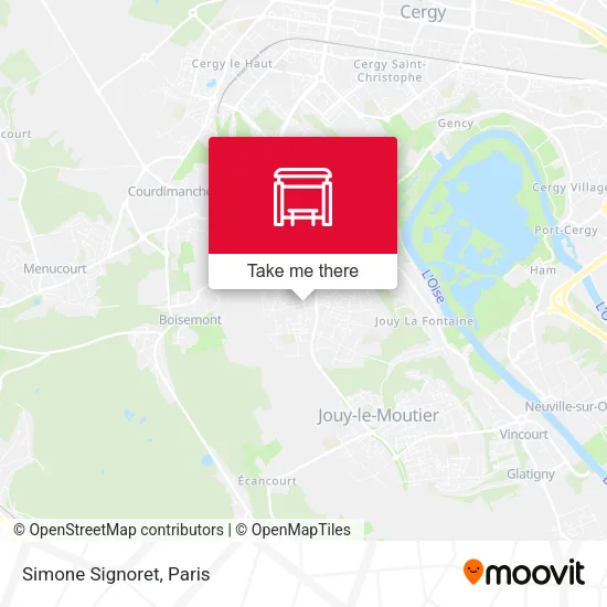 Simone Signoret map