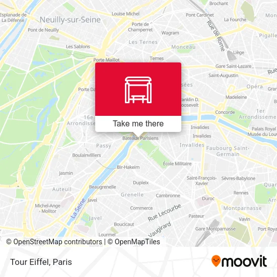 Tour Eiffel map