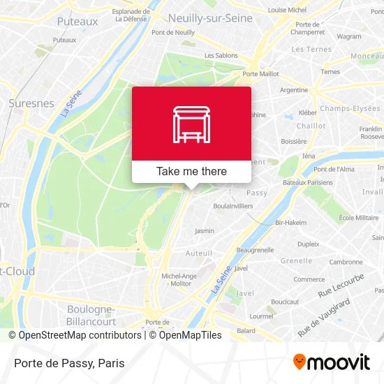 Porte de Passy map