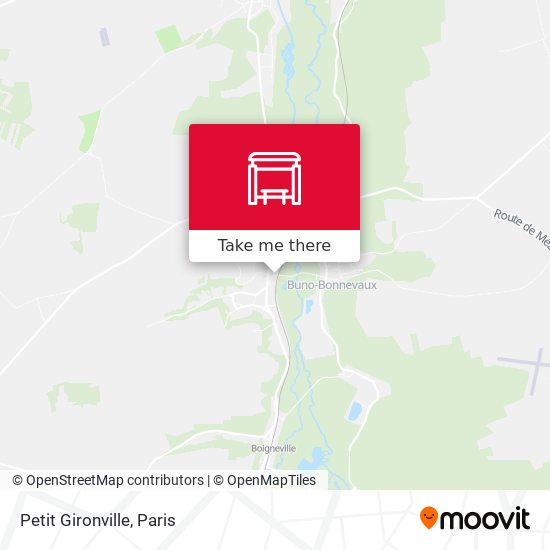 Mapa Petit Gironville