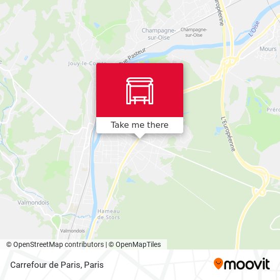 Mapa Carrefour de Paris