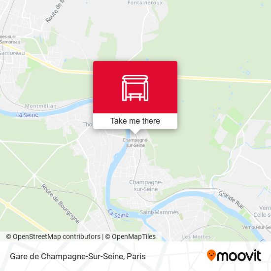 Mapa Gare de Champagne-Sur-Seine