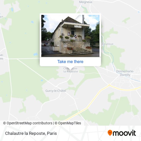 Mapa Chalautre la Reposte