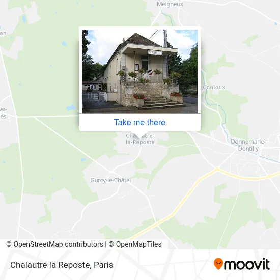 Chalautre la Reposte map