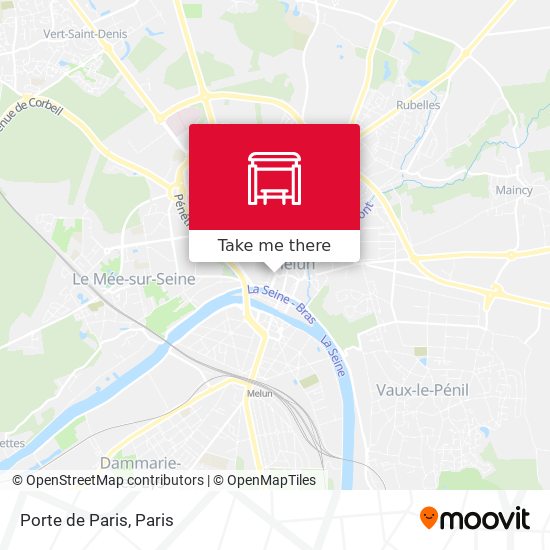 Mapa Porte de Paris