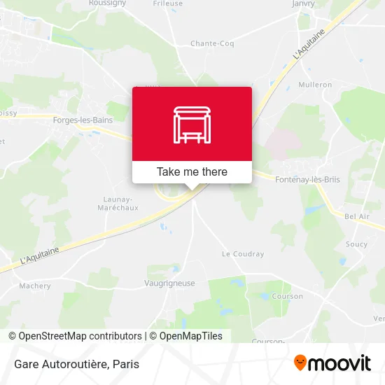 Gare Autoroutière map